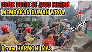 Ngeri‼️Kebakaran Di perumahan harmoni mas desa Wadas Karawang 30-1-26