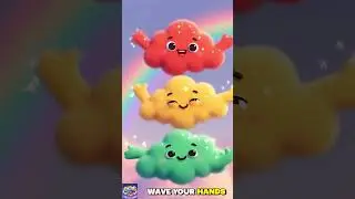 Rainbow Colors Song 🌈 | Learn Colors with Happy Clouds | Kids Songs #shorts