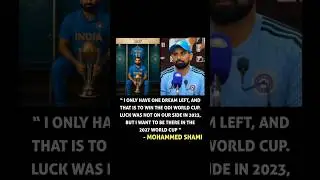 M. Shami only Dream Playing ODI World Cup 2027 👏🏻