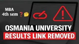 RESULTS URL IS DISABLED BY OU..😮❓|| MBA 4th semester results 2025 || #osmaniauniversity 