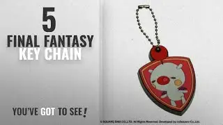 Top 10 Final Fantasy Key Chain [2018]: Final Fantasy Theatrhyth Moogle Rubber Key Chain