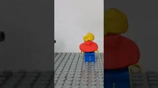 Lego man gets melted #lego #legoman #stopmotion #buildaminifigure #legominifigure #legofigure