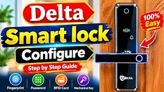Delta smart lock demo video || How to operate delta smart lock with camera ||