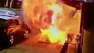 Shocking Video Shows Man Survive NYC Sidewalk Explosion | NBC New York