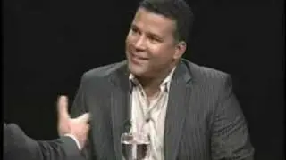 Late night TV Host Jaime Bayly interviewing Actor Luis Moro