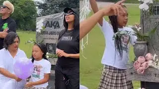 Kairo Forbes celebrates her father AKA’s birthday at the grave ,Nadia Nakai ,Tony and Lynn Forbes💔