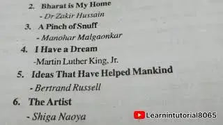 Class 12 prose section, writer and chapter 😀😀 Complete #tricks #bihar #video 