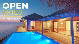 Endless Horizon at Sunset | Soft Piano Music for Relaxation with Flowing Water
