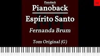 Espírito Santo - Fernanda Brum PLAYBACK PIANO Tom G LEGENDADO #playback #playbackgospel