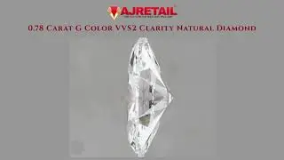 💎 0.78 Carat G Color VVS2 Clarity Natural Diamond #naturaldiamonds #ajretail