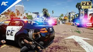 GTA 5 Gun Fight with POLICE Same as GTA 6 - Ultra Realistic Graphics