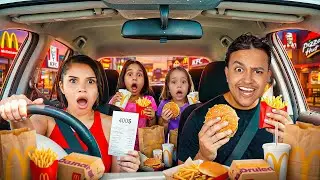 LETTING THE PERSON IN FRONT OF US DECIDE WHAT WE EAT!!! *FAMILY EDITION*