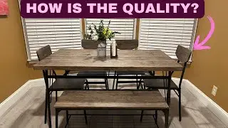 Best Choice Products 6-Piece 55in Modern Dining Set for Home, Kitchen, Dining Room Review