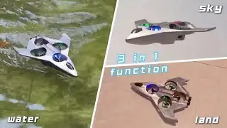 4DRC 4D-V54 3-in-1 Air, Land & Water RC Drone