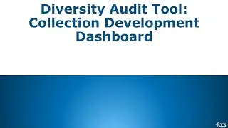Collection Development Dashboard