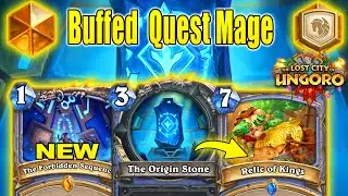 NEW Buffed Quest Mage Is Now Really Good And Super Fun At The Lost City of Un'Goro | Hearthstone