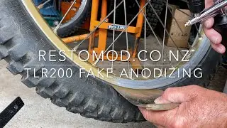 TLR200 #12 Fake Anodizing - Air Brush - Trails Bike Build