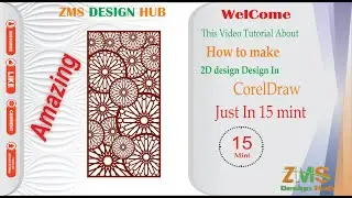 2D Jali Design | Jafri Design | CorelDraw Tutorial# ZMS DESIGN HUB
