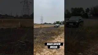 Black edition New Brezza zxi black 2024 off-roading drive test #brezza #black #suv