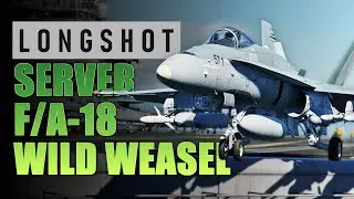 F/A-18 Testing the LongShot Server | DCS | Multiplayer | SEAD | Amazing Graphics