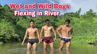Wild Boys  Muscle  Flexing on River with @bernaldvaflorvlogs  @donmakatisoy865
