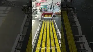 PE Sheet Machine for warning cable protection tile #machine #pesheetmachine #peboardmachine