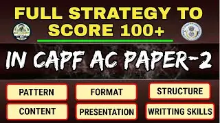 Capf Ac Paper 2 Strategy | Score Maximum Marks Easily | KRK Academy Online Classes