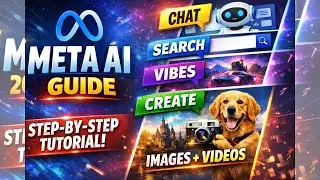 Meta AI Complete Guide | Step-by-Step Tutorial | Chat &bull; Search &bull; Vibes &bull; Create Images & Videos