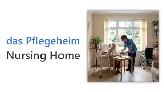 51 German Words for Nursing Homes | A2 German Vocabulary | Wortschatz Pflegeheim & Seniorenpflege