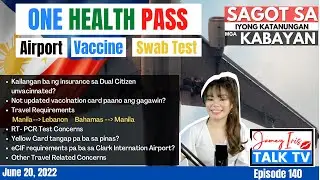 One Health Pass Registration Questions | Airport | Swab Testing Concerns | VaxxCertificate Inquiries