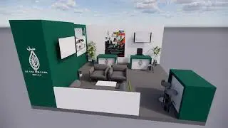 3D booth design animation video
