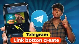 how to make link button in telegram | url button post | telegram tip's and tricks