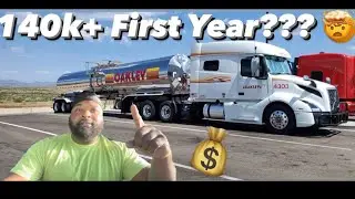Are Oakley drivers really making 140k first year?? 😳🤨💰💵 #trucking #trucker #foodgrade #mrbeast