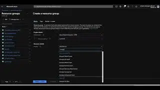 Create Resource Group Demo