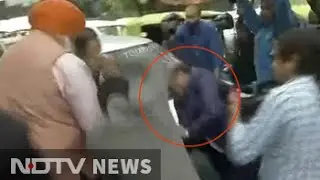On camera, BJP legislator beats up man at JNU court hearing