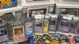 Massive Vintage Pok&eacute;mon Cards Beckett BGS Grading  Return GoldStars Shinings Charizards Part 2