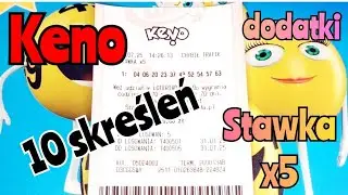 Keno. 1 zakład na 5 losowań. Stawka x5. Dodatki do Keno 😊