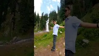 the tallest waterfall of ASIA🤯🤯 Pakistan #tallest #waterfall #asia #pakistan #india #greenery