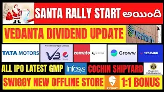 ఈ వారం Market&nbsp;లో Santa Rally Ready 📈 ఉండండీ&bull; Vedanta &bull; VBL &bull; Infosys &bull; Swiggy &bull; Groww &bull; Zomato &bull;