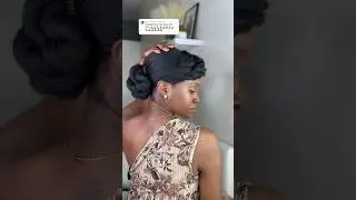 Elegant look on 4c Hair #hairstyle #hairtexture #4cnaturalhaircare #4bhair #hairtutorial