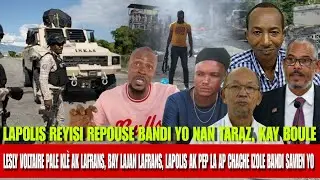 Bandi boule plizy&egrave; Kay Taraz, Lapolis repouse yo, Bandi Svien preske Izole, Leslie V Frape Lafrans !