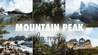 Mountain Peak &mdash; Mobile Preset Lightroom | Tutorial | Download Free | Blue Brown Preset | Landscape