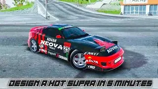 Design a Supra with ADVAN Livery in Madout2