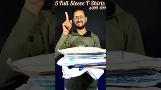 5 Full Sleeve Tshirts 🔥 @399 - 699₹ #flipkartfinds #blackfridaysale #fashion #jugadtrick