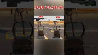AMR VS AWM Gun Damage test #bgmi #shortsvideo #damagetest #awmshot