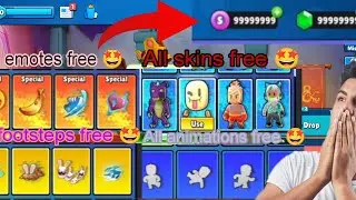 How to hack stumble guys free 🤩 . All skins , special emotes free .