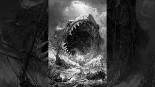 The Leviathan Awakens 🌊🦑 Vintage Horror Art #Shorts #Thalassophobia