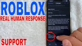 ✅ Пример тикета с реальным человеческим ответом в службу поддержки Roblox 🔴
