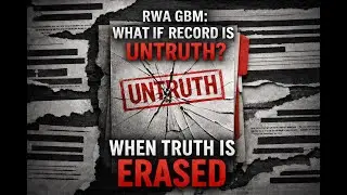 RWA GBM: What If the Record Is Untruth? | The Fight for a True Record