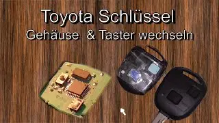 Toyota key - Replacing the housing & button